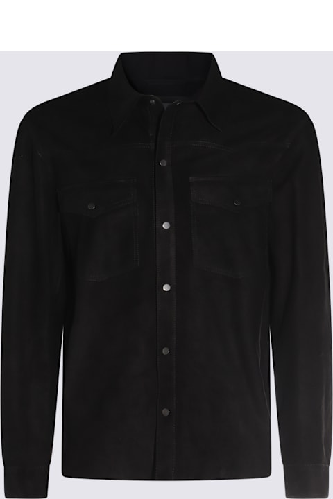 Salvatore Santoro Clothing for Men Salvatore Santoro Black Leather Jacket