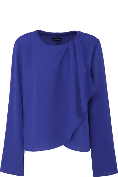 Emporio Armani Coats & Jackets for Women Emporio Armani Jackets Clear Blue