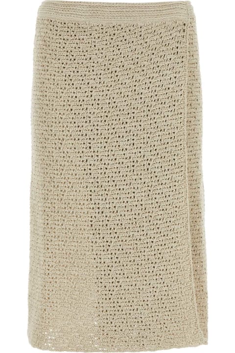Fashion for Women Bottega Veneta Sand Crochet Skirt
