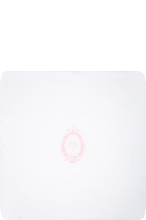 ベビーガールズのセール Etro Pink Blanket For Baby Girl With Logo
