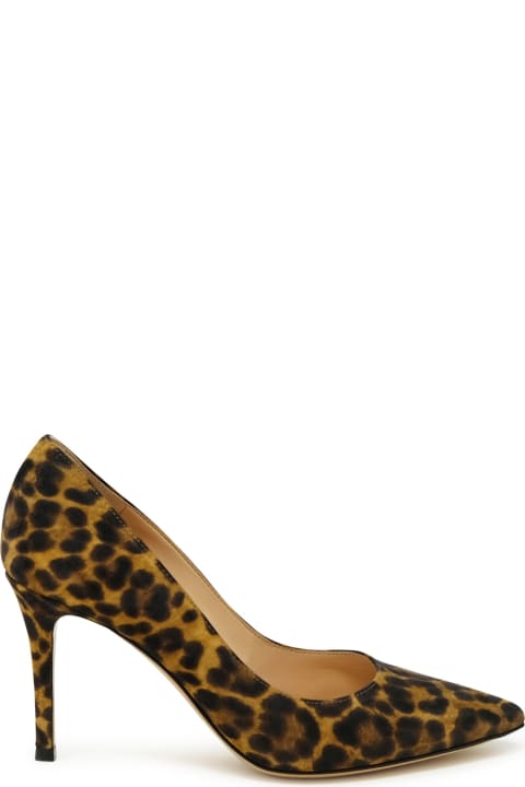 High-Heeled Shoes for Women Gianvito Rossi Gianvito Rossi Leopard Suede Pumps