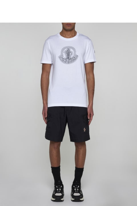 Moncler Topwear for Men Moncler Logo Cotton T-shirt