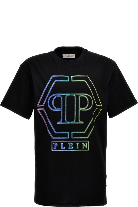 Philipp Plein Topwear for Men Philipp Plein Rhinestone Logo T-shirt