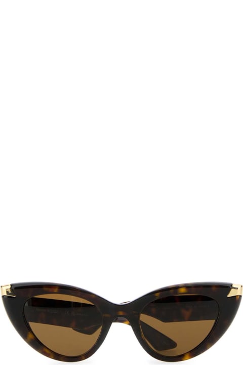 Alexander McQueen Eyewear for Women Alexander McQueen Black Acetate Punk Rivet Sunglasses