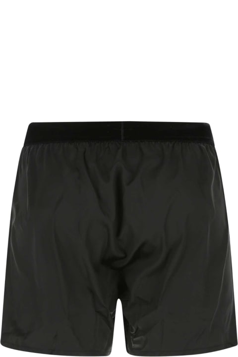 Pants for Men Tom Ford Black Stretch Silk Boxer