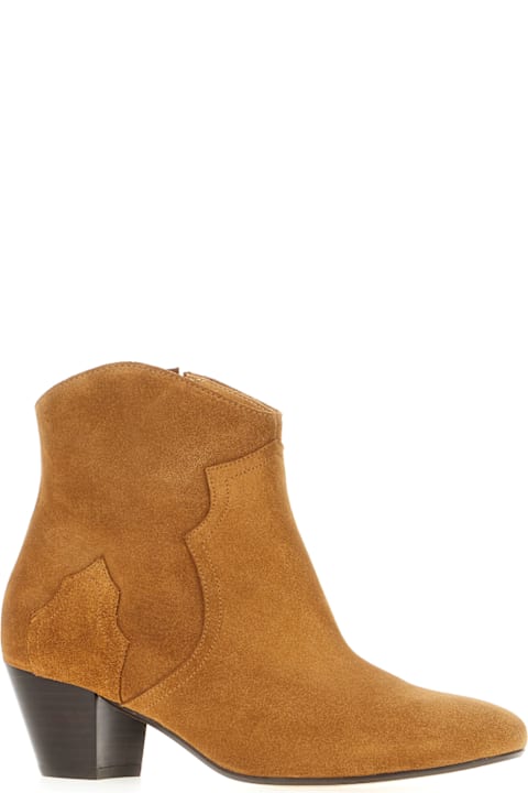 Isabel Marant Boots for Women Isabel Marant Camel Suede Dicker Ankle Boots