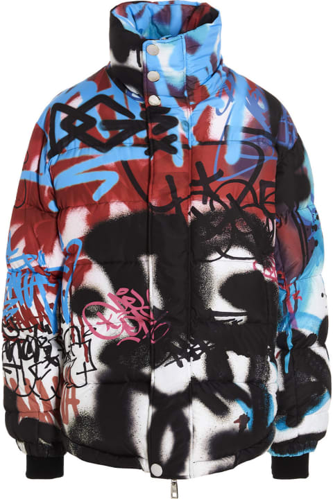 'graffiti' Down Jacket