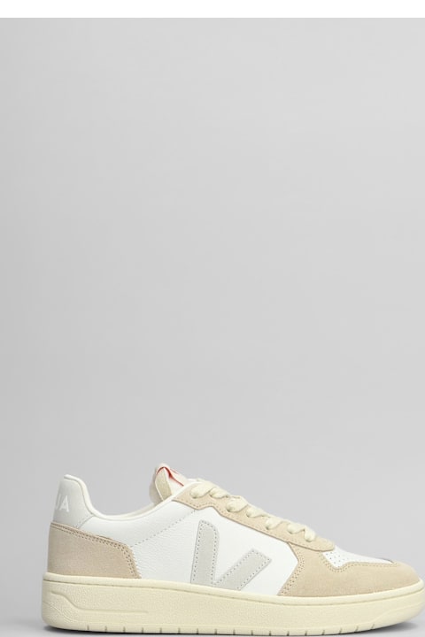 Veja Sneakers for Women Veja V-82 Sneakers In White Suede And Leather