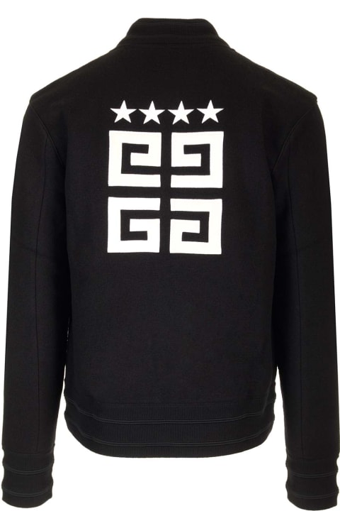 Givenchy Clothing for Men Givenchy Black '4g Stars' Bomber Jacket