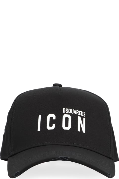 Hats for Men Dsquared2 Embroidered Baseball Cap