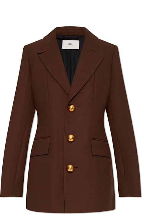 Ami Alexandre Mattiussi Coats & Jackets for Women Ami Alexandre Mattiussi Single-breasted Tailored Blazer