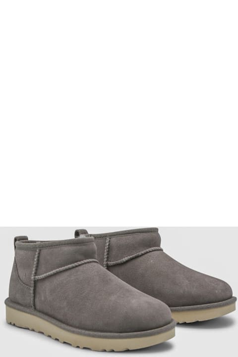 UGG Grey Ultra Mini Boots