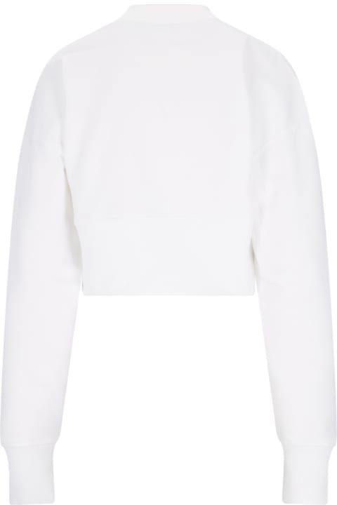 Clothing for Women Balmain Cropped Crew Neck Sweatshirt