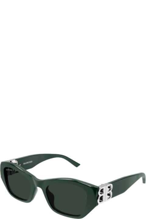 メンズ Balenciaga Eyewearのアイウェア Balenciaga Eyewear Bb 0311 - Green Sunglasses