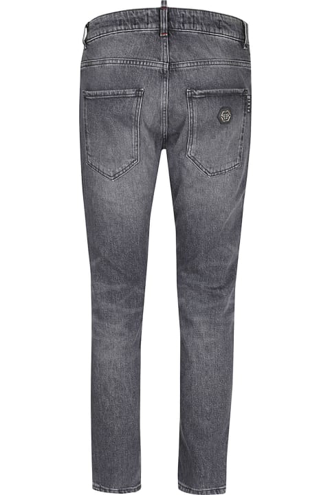 Philipp Plein Jeans for Men Philipp Plein Denim Trousers Skinny Fit