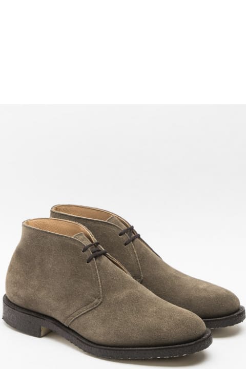 Church's Shoes for Men Church's Ryder 81 Mud Castoro Suede Chukka Boot