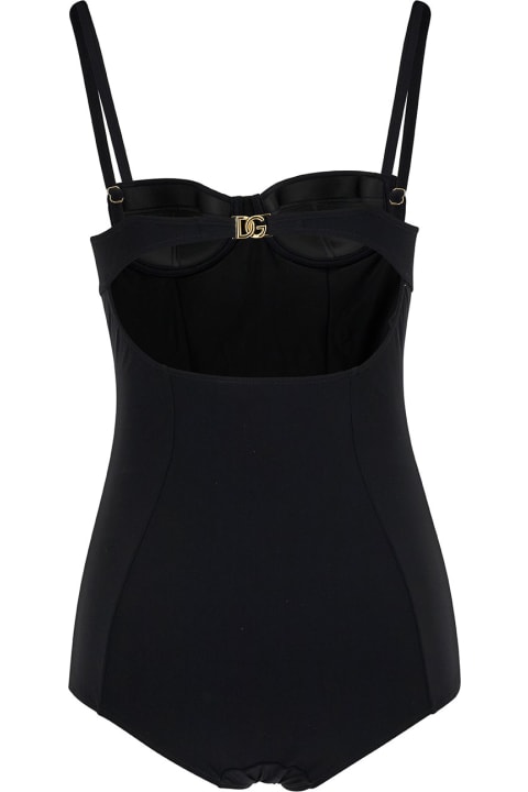 Dolce & Gabbana Women Dolce & Gabbana One-piece Swimsuit With Dg Logo Detail