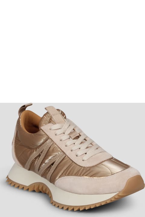 Moncler Sale for Women Moncler Round Toe Lace-up Sneakers