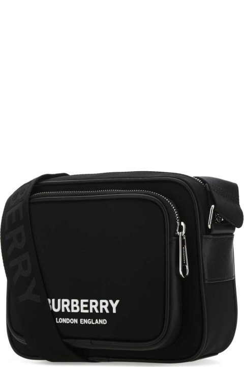 Bags for Men Burberry Black Econyl Crossbody Bag