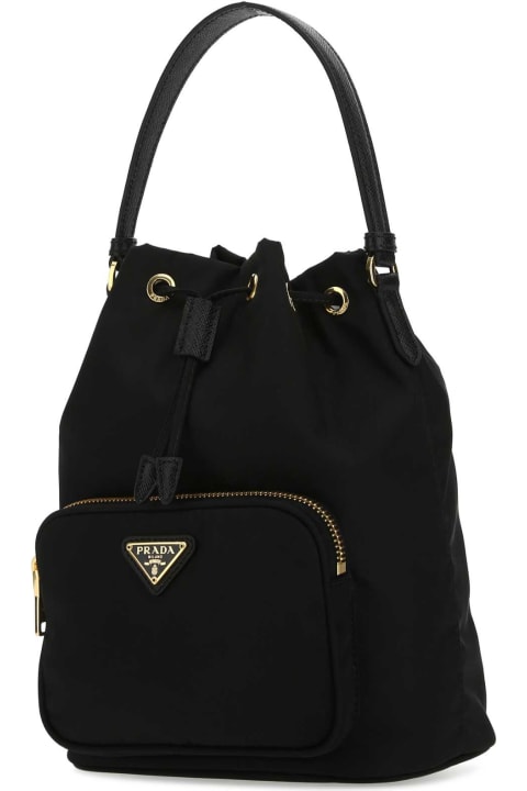 Sale for Women Prada Black Nylon Bucket Bag