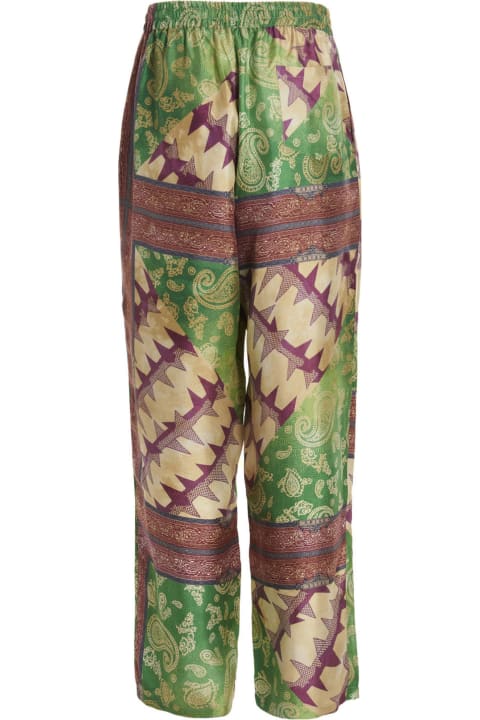 Aries لـ Women Aries 
scarf Print Sil Slacker
 Pants