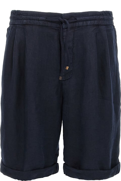 أدوات منزلية Brunello Cucinelli Linen Bermuda Shorts