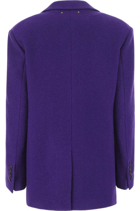 Golden Goose Coats & Jackets for Women Golden Goose Purple Bouclã© Blazer