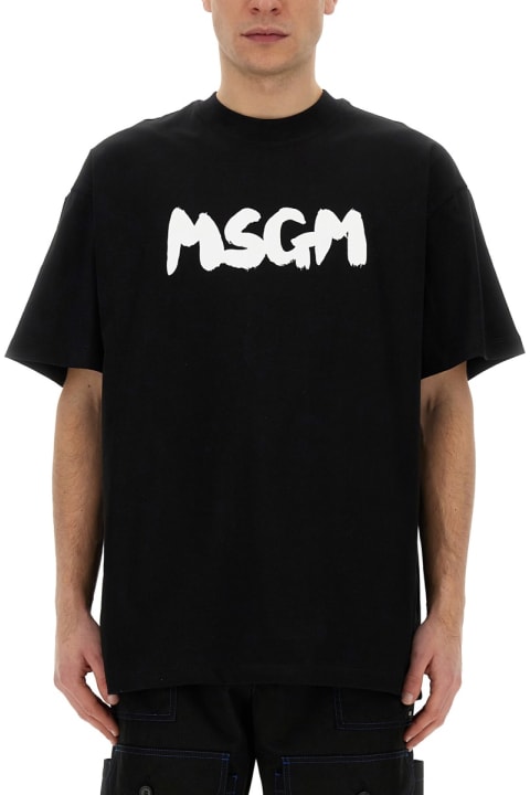 メンズ MSGMのトップス MSGM T-shirt With Logo
