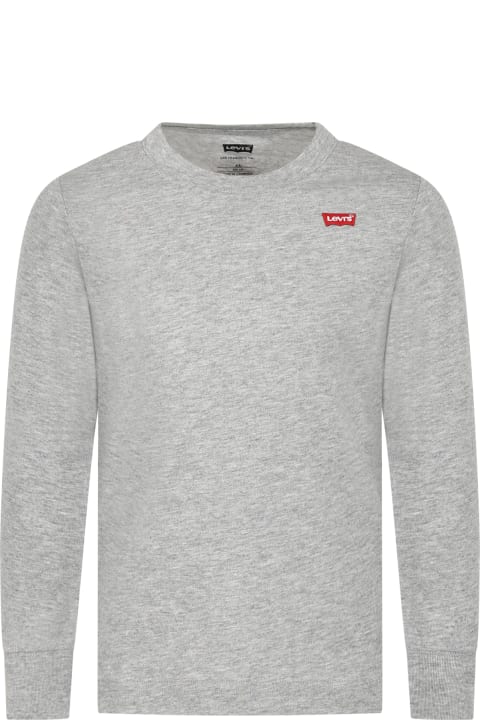 Homeware Levi
s Grey T-shirt For Kids With Logo