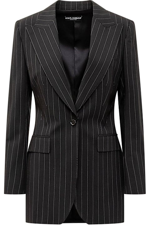 Dolce & Gabbana Sale for Women Dolce & Gabbana Pinstriped Single-breasted Tailored Blazer