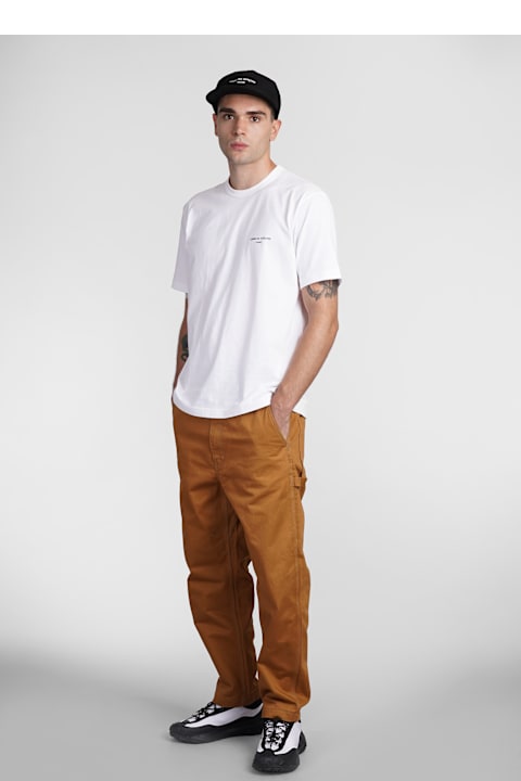 Comme des Garçons Homme ملابس علوية لـ القسم الرجالي Comme des Garçons Homme T-shirt In White Cotton