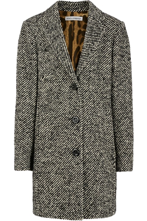 Homeware Dolce & Gabbana Black Coat For Girl