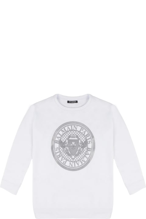 Balmain Sweaters & Sweatshirts for Girls Balmain Cotton Sweatshirt
