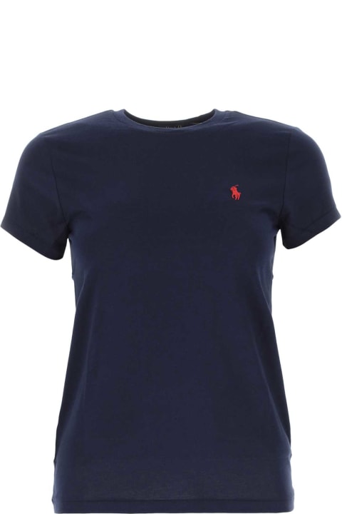 Polo Ralph Lauren for Women Polo Ralph Lauren Dark Blue Cotton T-shirt