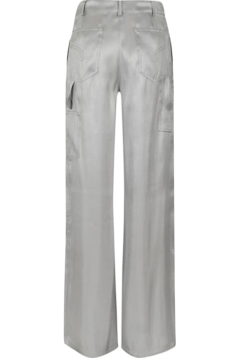 M05CH1N0 Jeans Pants & Shorts for Women M05CH1N0 Jeans Silver Fluido