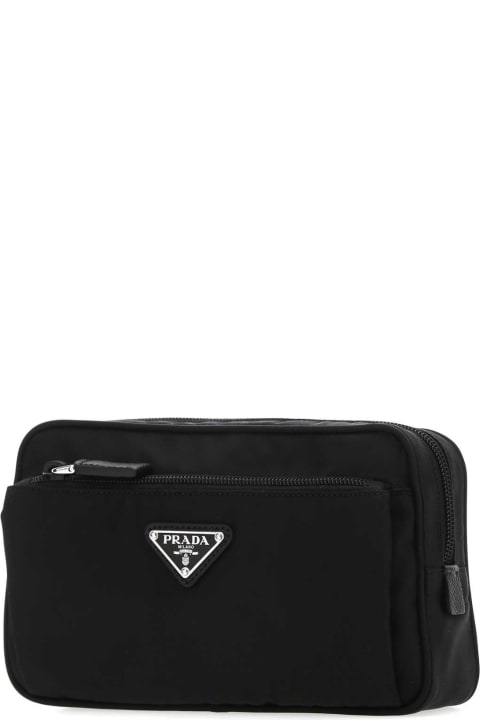 Prada Bags for Men Prada Black Re-nylon Belt Bag