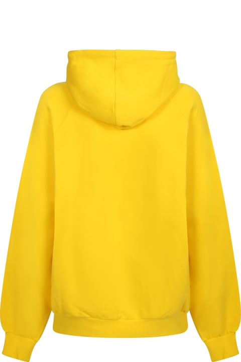 Sunnei Fleeces & Tracksuits for Women Sunnei Yellow Cotton Hood
