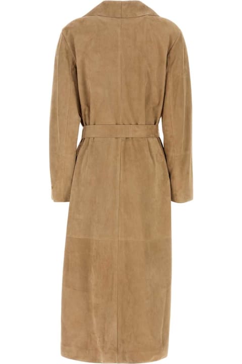 Coats & Jackets Sale for Women Fendi Camel Suede Coat
