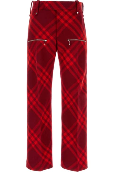 Burberry for Men Burberry Embroidered Wool Pant