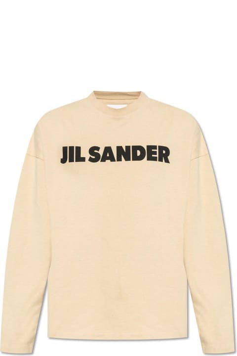 Jil Sander Topwear for Men Jil Sander Logo Printed Long-sleeved T-shirt