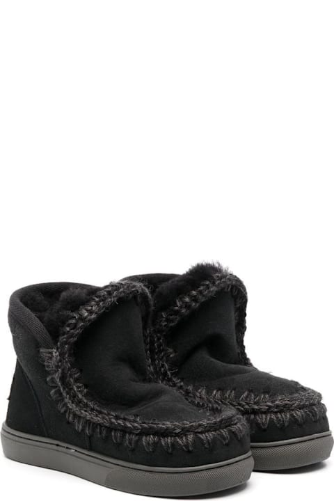 Mou Shoes for Girls Mou Black Boots Unisex