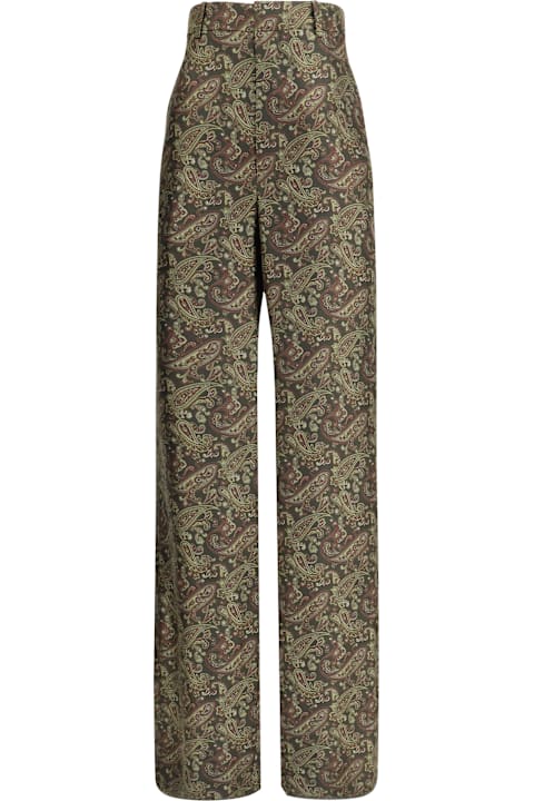 Sale for Women Saint Laurent Paisley Patterned Silk Pants