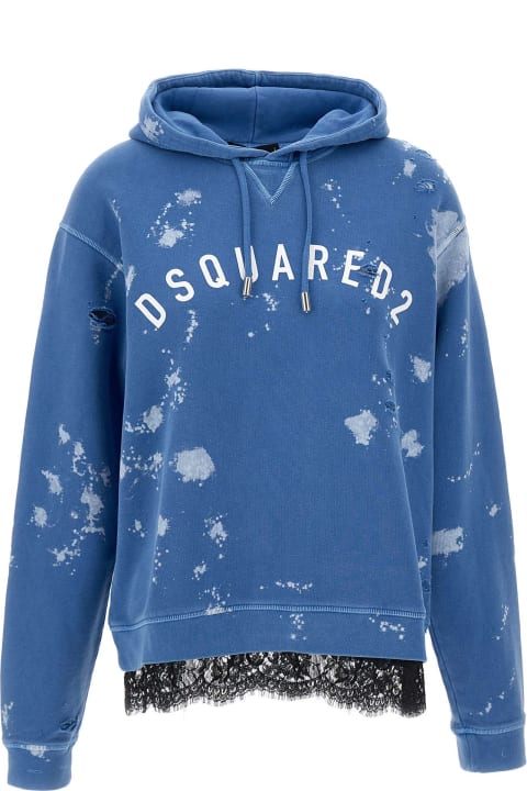 Fashion for Men Dsquared2 'goth Foam Hoodie'cotton Sweatshirt