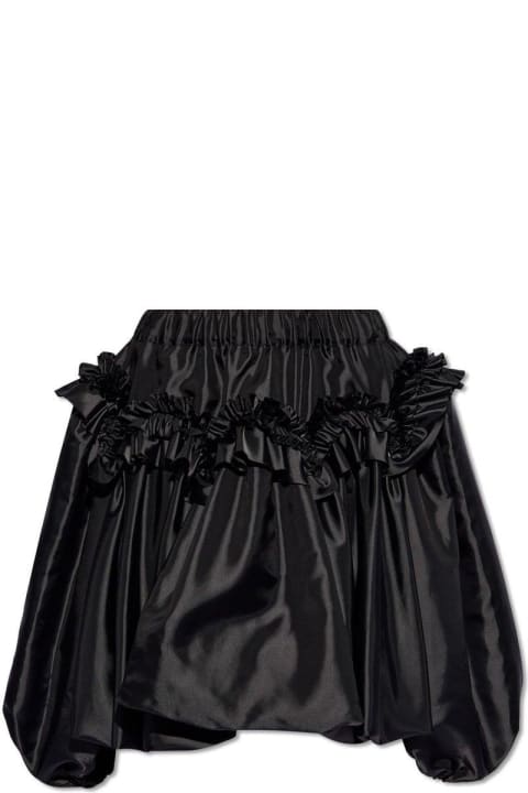 Skirts for Women Comme des Garçons Noir Kei Ninomiya Ruffled Top