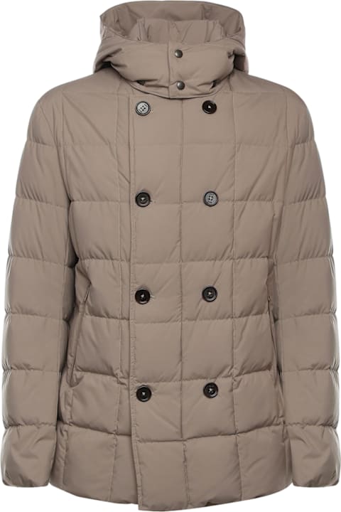 Fay for Kids Fay Double-breasted Down Jacket With Hood