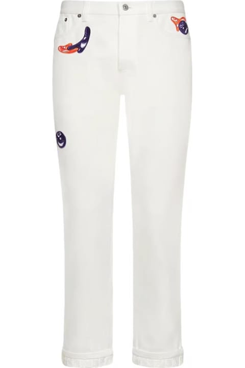 Dior سراويل لـ القسم الرجالي Dior Kennyscharf Patches Jeans