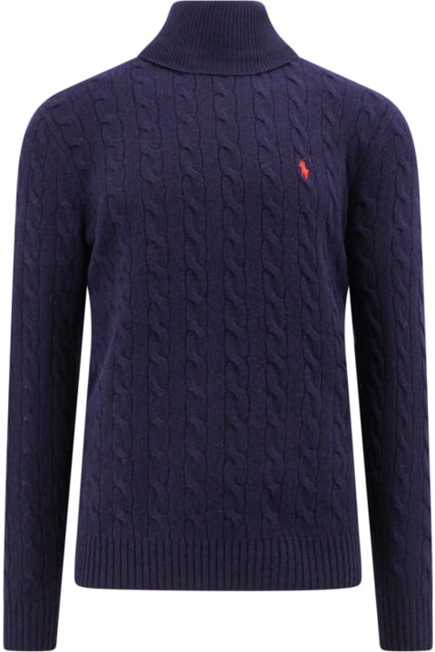 Polo Ralph Lauren for Men Polo Ralph Lauren Logo Embroidery Turtleneck Patterned Sweater