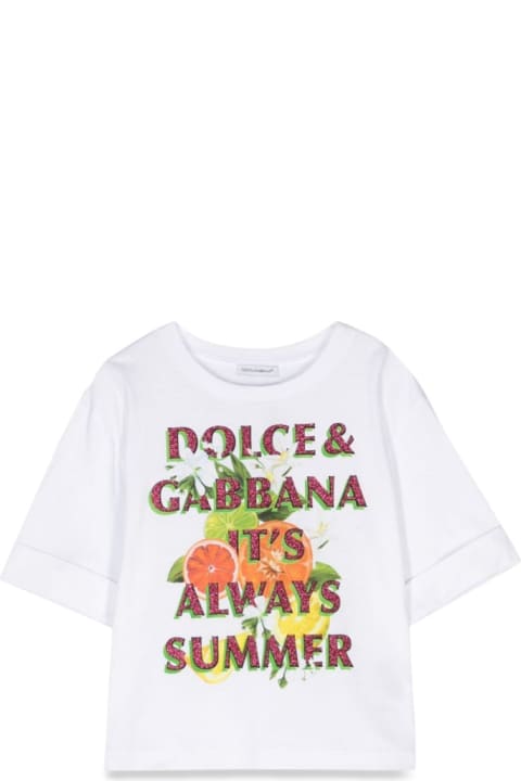 ガールズ Dolce & Gabbanaのトップス Dolce & Gabbana Short Sleeve T-shirt