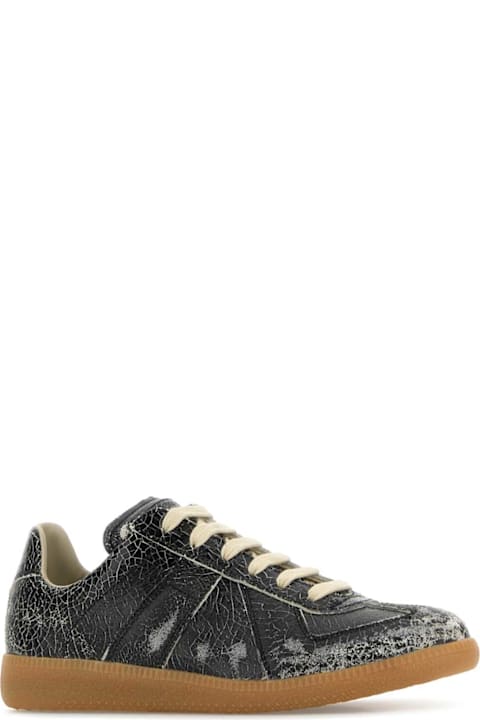 Homeware Maison Margiela Black Leather Sneakers
