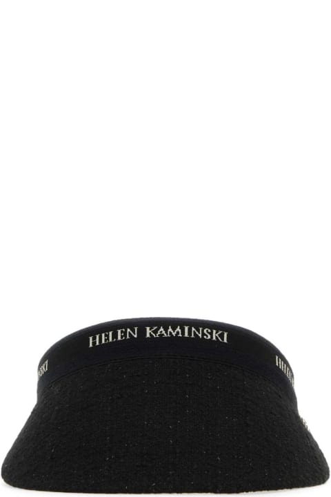 Helen Kaminski Women Helen Kaminski Black Cotton Blend Zinnia Hat